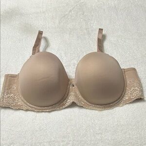 Torrid Lace-Accented Beige Bra 40C